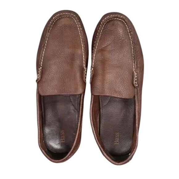 Bass Shoes Mens 11 Slip On Driving Loafers Brown Leather Classic Cristo Comfort main image 10